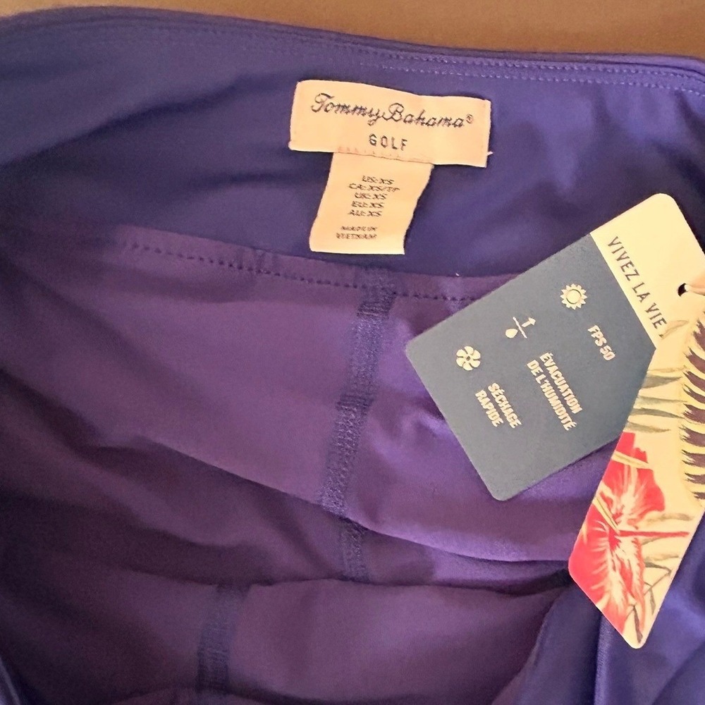 NWT Tommy Bahama Golf Womens Purple Pleated Skirt with Built-In Shorts Size XS - Picture 2 of 5
